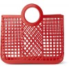 Rode retro opbergtas - Bloom basket apple red 